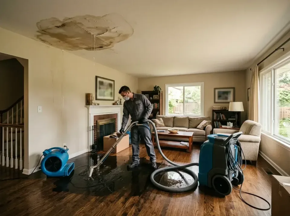 attic-pipe-burst-ceiling-drip-008 — frequently asked questions, Water Damage Restoration & Carpet Care in Waterloo, IL